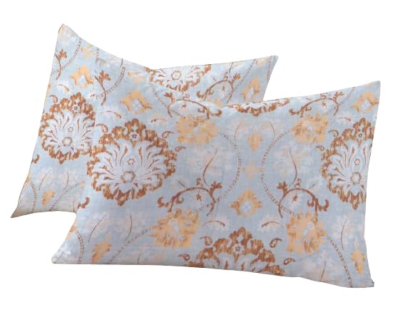 Image of RD TREND 210 TC Premium Glace Cotton Assorted King Size Printed Floral Design Pillow Cover -18 inchX28 inch Inches,(Pack of 4) of Any 4 Pieces Color Multi-10