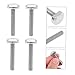 MUCKLILY 6pcs Stainless Steel Screws Hammer Sliding Bolts for Industrial Frames Printers CNC Routers Fastening Accessories Precision Machining