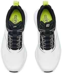 FootJoy Men's FJ Quantum Golf Shoe, White/Black/Evening Primrose, 8.5 - 1