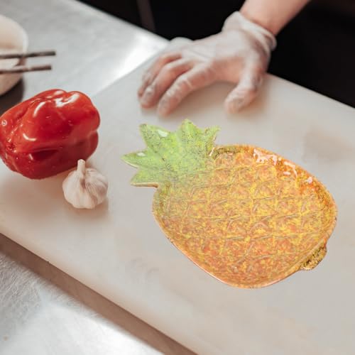 Assiette à dessert repas quotidiens en céramique orange moderne