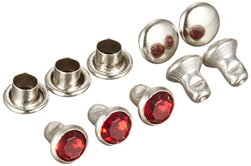 協進エル 附属金具 クリスタルリベット 5mm レッド 10コ入 1170422-01 70422-01