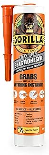 GORILLA GLUE 290 ML Grab Adhesive White Withstands Extreme Temperatures and Works Underwater