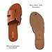Yozuru Womens Flat Sandals Open Toe Dressy Summer Sandals Comfortable Casual Slip on Leather Slides Sandals for women