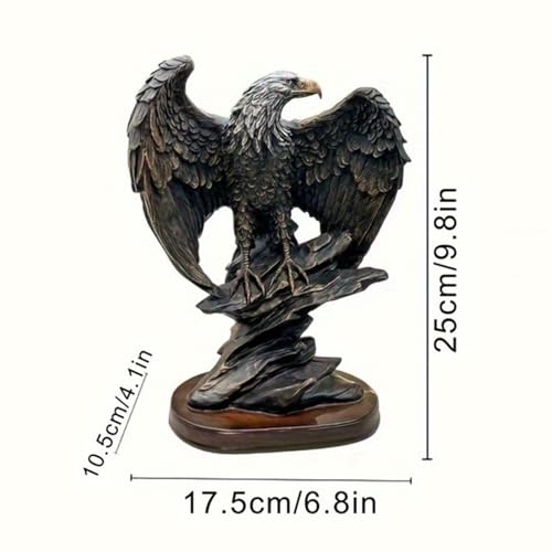 Statue d'oiseau aile élargie décoration bureau professionnelle et centre de table - 5