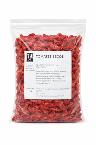 Villaolivo - Tomates Secos Deshidratados | Sabor Intenso y Natural | Sin Conservantes | Ingrediente Gourmet Mediterráneo | Ideal para Ensaladas, Pastas y Aperitivos (1 kg)