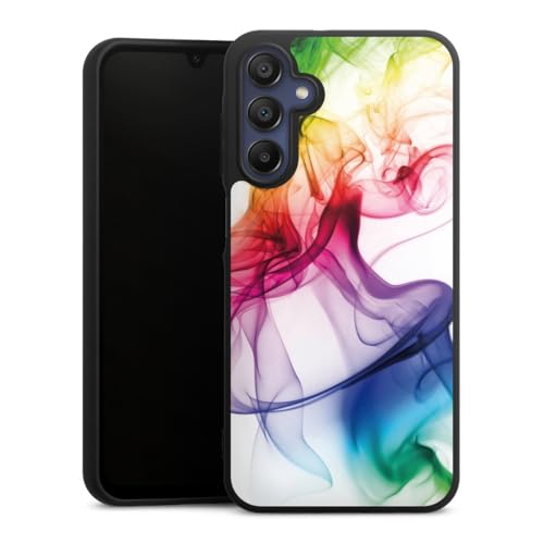 Coque en silicone premium pour Samsung Galaxy A15 multicolore arc-en-ciel