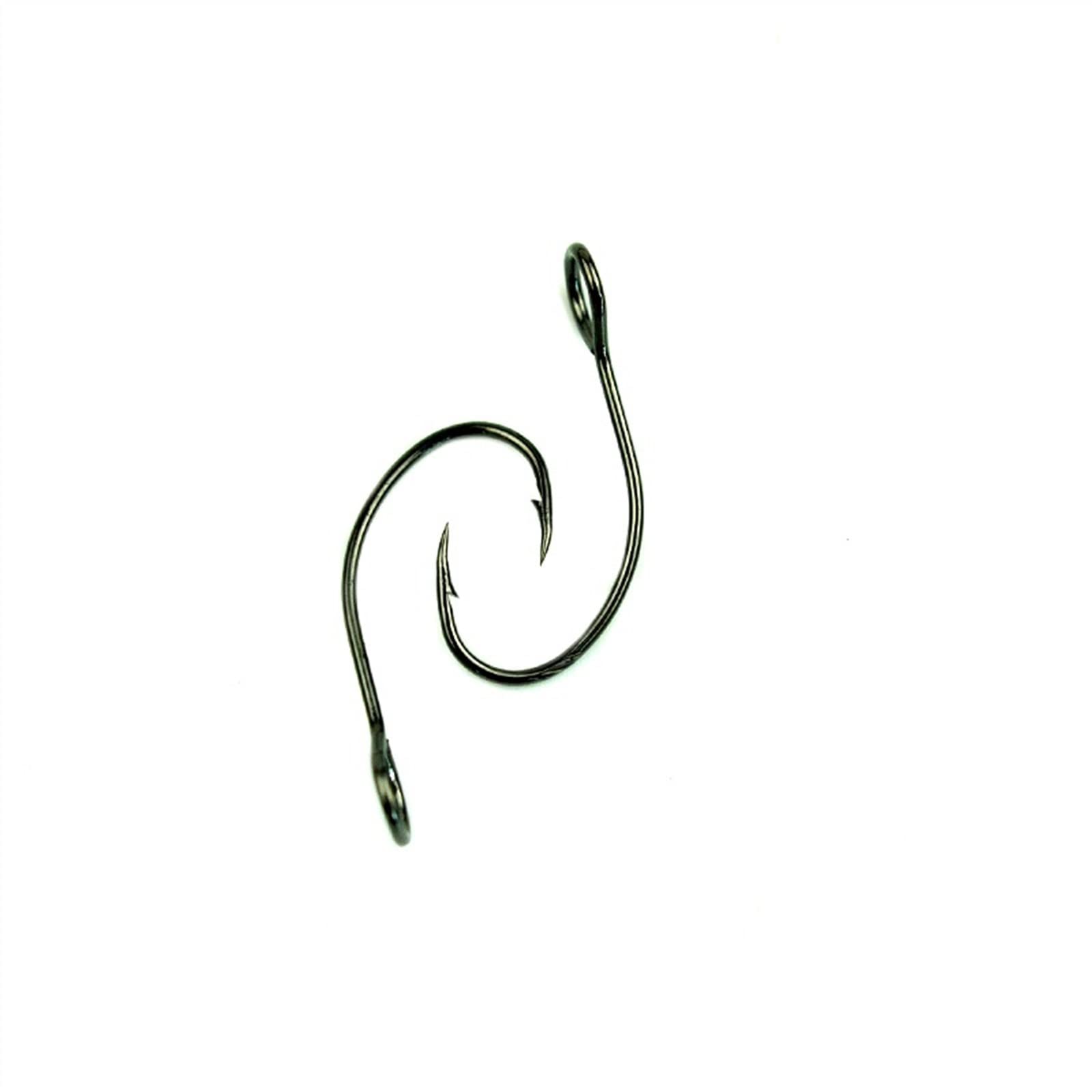 Anzuelos de Pesca 100 Uds Anzuelo de púas Anzuelo de Carpa de Acero al Carbono anzuelos de Pesca de señuelo único con anzuelos de Anillo for Cuchara de señuelo Gancho de Pesca (Color : Barbless, Siz