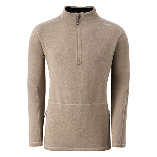 Hi-Tec Men's Wood Point Mink Thermo-Fleece Sweater Quarter Zip Jacket