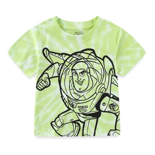 Disney Cars Toy Story Boys Short Sleeve T-Shirt for Toddler and Big Kids Green