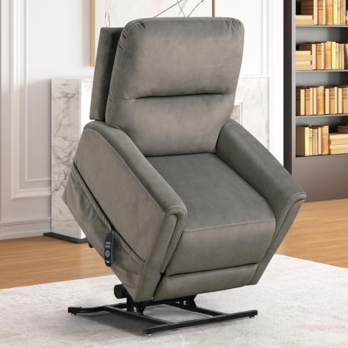 Sillón reclinable con masaje Gris miniatura 2