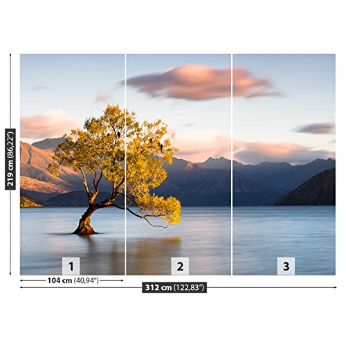 Papier peint protection lac Tulup 312x219cm pour masquer un mur abîmé - 7