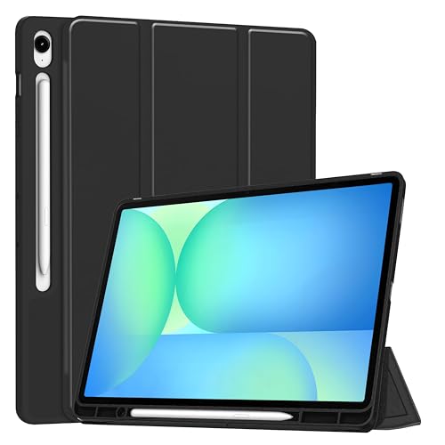 Image of ProElite Cover for Samsung Galaxy Tab S10 FE Plus 13.1 inch, Soft Flexible Flip Case Cover for Samsung Galaxy Tab S10 FE Plus 13.1 inch Cover, [Recoil Series]- Black