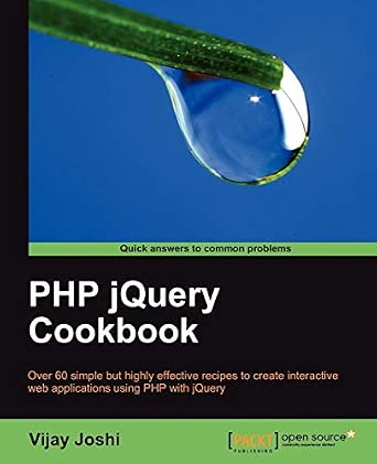 PHP jQuery Cookbook PHP jQuery Cookbook book cover