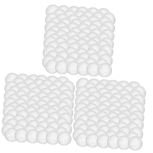 FUNOMOCYA 3sets Small Solid Glass Balls Glass Sphere Beads Laboratory Mixing Balls Borosilicate 2000pcs*3