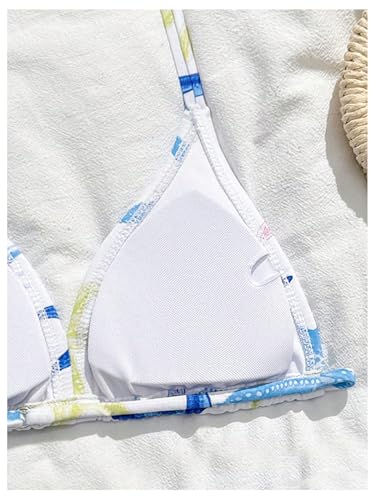 Image of RoseSeek Girl's 3 Piece Cute Bowknot Bathing Suit Halter Triangle High Waisted Swimsuit with Beach Cover Up Skirt