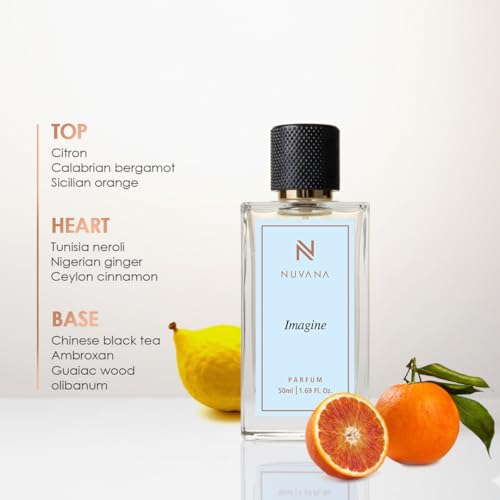 Image of Imagine Premium Perfume for Men & Women | Fresh Aquatic Citrus Fragrance | Long Lasting Parfum | Luxury Daily Wear Perfume for Office, Travel & Special Occasions | 50ml