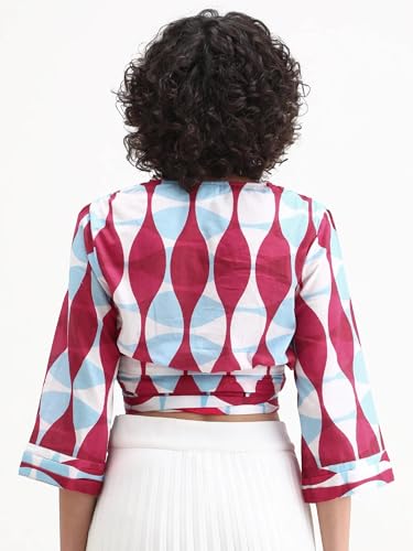 Image of RAREISM Regular FIT Geometric Print TOP