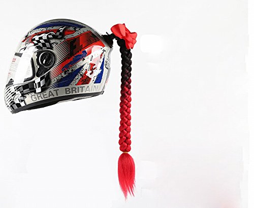 Casque de moto femme GZZ quatre saisons avec décoration tresse amovible cool pour été