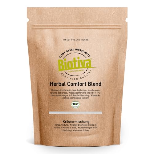 Herbal Comfort Blend Tee Bio 100g - Kräutertee - Abgefüllt und kontrolliert in Deutschland - Biotiva