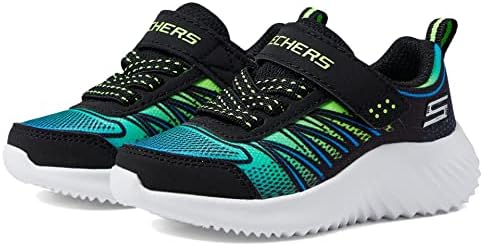 Skechers Kids Boy's Bounder-Zatic Sneaker, Black/Blue/Lime, 10 Toddler | Image 3