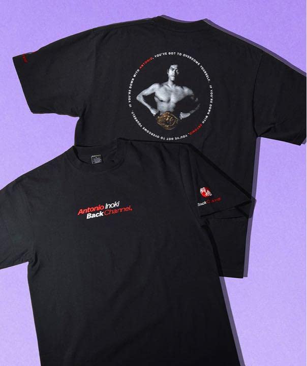 Amazon.co.jp: Back Channel × アントニオ猪木 コラボTシャツ L 黒  