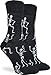 Good Luck Sock Women's Halloween Skeletons Socks - Black, Adult Shoe Size 5-9