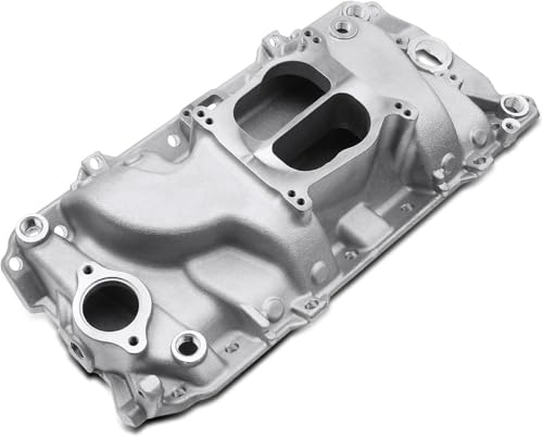 A-Premium Dual Plane Intake Manifold Compatible with Chevy 396-502 BBC, fits for Chevrolet Camaro Corvette Suburban & GMC G-Series CK Pickup, Suburban, [Idle-6000], Carbureted Aluminum by A-Premium - Used condition - Image 9