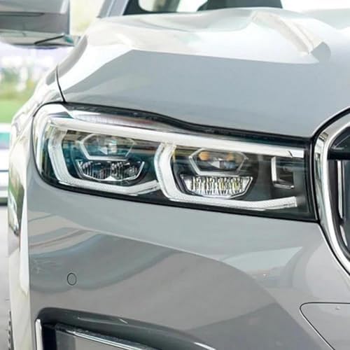 Adhesivo de TPU negro transparente para faros de coche BMW Serie 7 G11 G12 vinilo protector 2