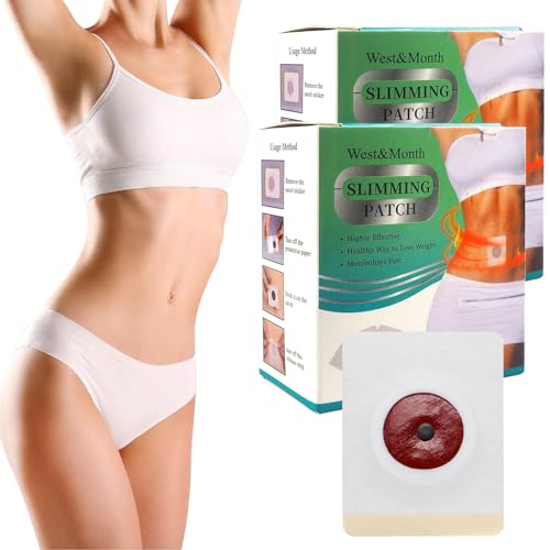 Tbusingoto Adelgazar Slimming Patches, 60 Piezas Parches Adelgazantes,Slim Patch,Parches Adelgazantes Abdomen Parches para Barriga de Cerveza, Cintura de Cubo,Cintura Grasa de Barriga