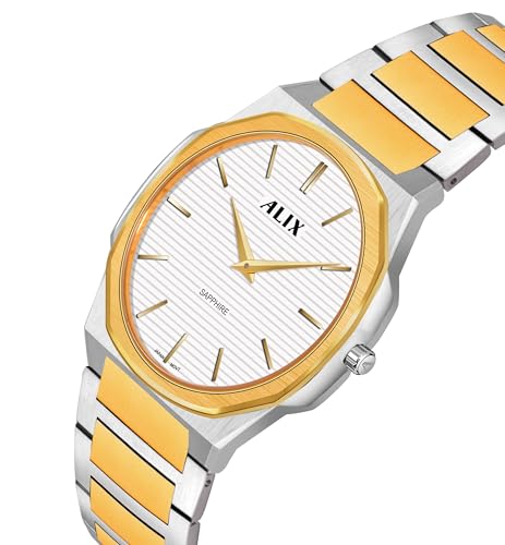 Image of ALIX AL2913 Men's Waterproof Multifunctional Stainless Steel Strap Quartz Analog Watch
