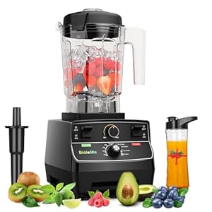 Professional Smoothie Blender, Countertop Blender,Commercial Blender 2200W High Power with 68oz Pitcher, Smart Presets,blenders for kitchen for smoothies.Ice, Soup,Frozen Dessert With 1 Juice Bottle