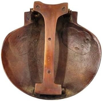 Brass Scallop Shell Door Knocker in Copper Shade, Solid Nautical Brass Front Door Knocker in Copper Plating for Home & Hotel Decor, Coastal Beach Style Decor, Durable & Rust-Resistant.