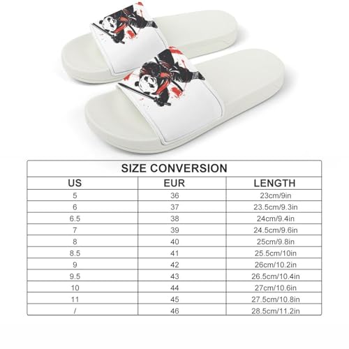 Kung Fu Panda Funny House Sandals Non Slip Shower Slippers Quick Drying Bathroom Shoes for Women Men2