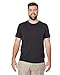 32 DEGREES Mens Cool Quick Dry Active Basic Crew T-Shirt, Black Space Dye, X-Large