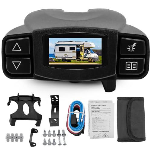 90195 Electric Trailer Brake Controller,P3 Electronic Brake Control with Wiring Harness Compatible with Silverado/Ram/Tacoma,Replace for Tekonsha P3 Brake Controller,F150 Truck Brake Controller