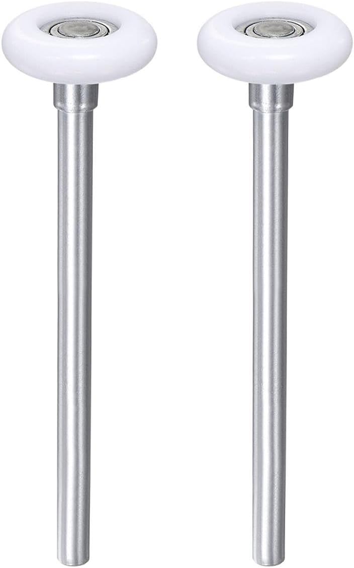 Toolparts And Accessories 2pcs Garage Door Rollers 2" Nylon Roller 7" Stem 11 Balls White (#CN#130824-09564)