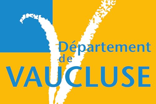 Drapeau Vaucluse grand format tissu polyester résistant UV soleil - 2