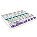 Ezy Dose Weekly 4x/Day Push Button Medtime Pill Organizer and Planner (2XL)│ Arthritis Friendly