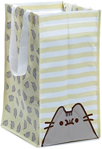 Puckator 3 Pack Laundry Storage Bags From Rec' Plastic Bottles - Pusheen the Cat - Washing Basket - Large Storage Bags Laundry Basket Room Accessories For Men Laundry Storage Big Bags Clothes Bin