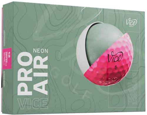 Vice Pro Air Golf Balls (2025 Model) (Pink)