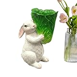 Decoración de Portavelas | Decoraciones Resistentes al Calor De Conejo Tallado a Mano - Centro de Mesa para Velas Cónicas,para Interiores Exteriores Hogar Sala Cocina Dormitorio