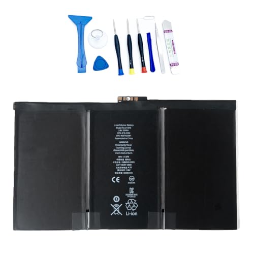 BORSCELLOR A1376 Battery Compatible with iPad 2 2nd Generation (Not for Air 2) A1395 A1396 A1397 3.8V 25Wh Replacement Batteries with Installation Tools