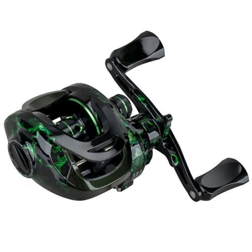 Moulinet baitcasting métal 7.2:1 pour éviter les perruques au lancer