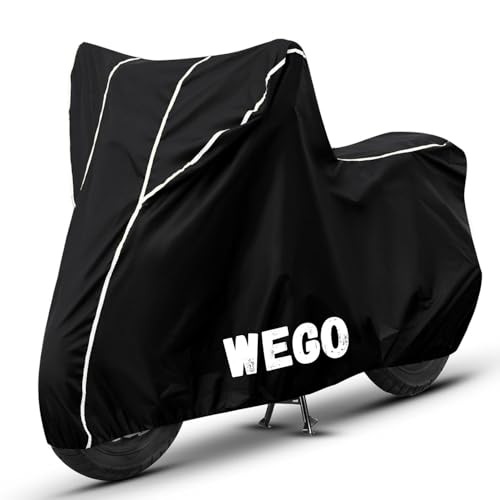 Image of Bike Cover for Wego 100% Waterproof, Dustproof & Scratch Resistant| Fully Bottom Elastic UV Resistant Heavy Duty Body Cover | All Weather Outdoor Use