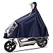 Produktbild EWQG-Pfanne Fahrrad Regenmantel, Wasserdichter Tragbarer Leichter Regenponcho, Wiederverwendbares Unisex-Auto, Camping, Outdoor, Radfahren -AA Schutz Overall (Farbe : Navy, Size : XXL)