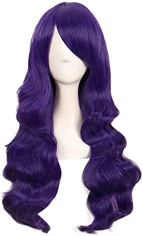 MapofBeauty 28"/70cm Charming Women's Long Curly Full Hair Wig (Light Blonde)