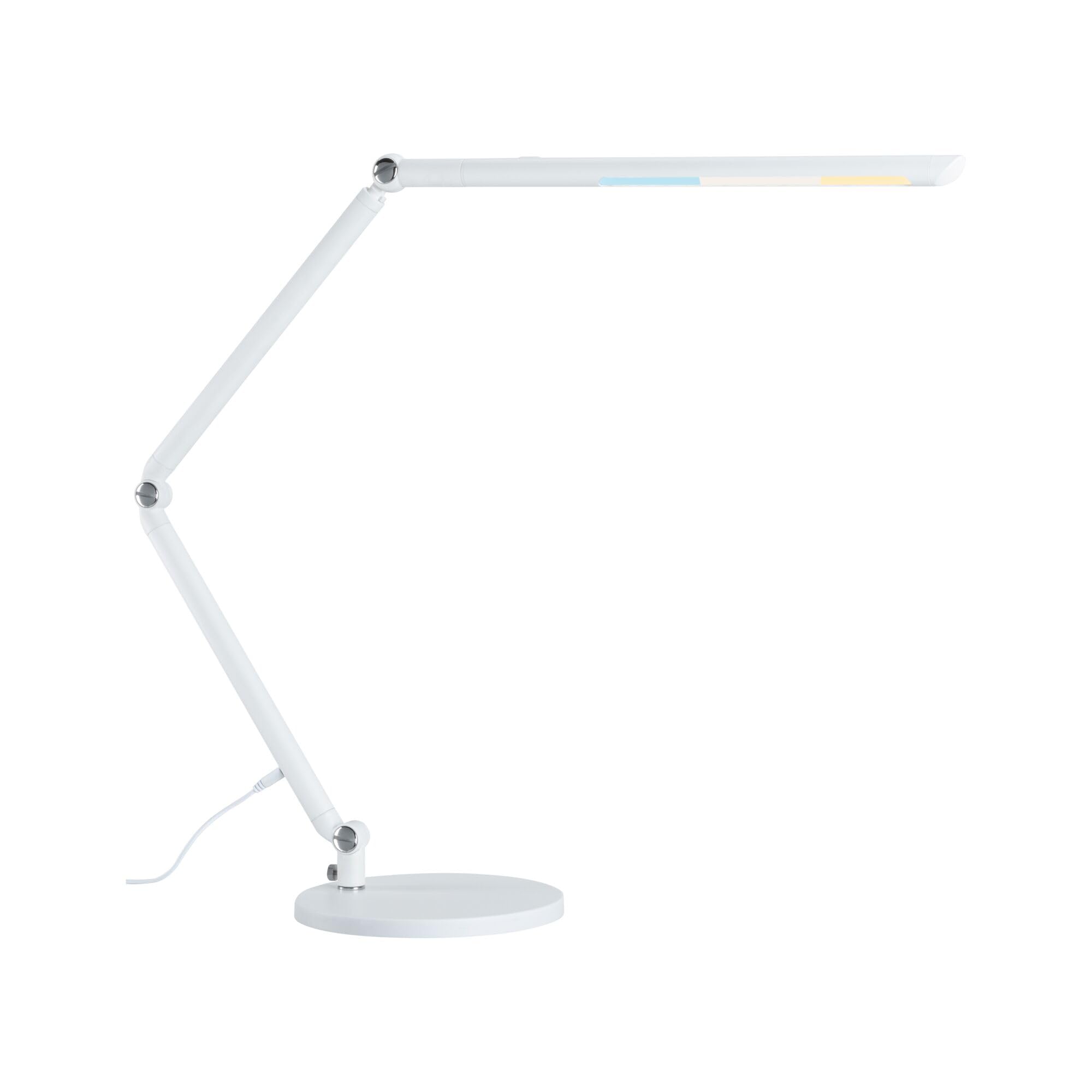 Paulmann 78911 LED Schreibtischleuchte FlexBar White Switch Tunable White incl. 1x10,6 Watt dimmbar Assistenzleuchten Weiß Tischleuchte 3000 K