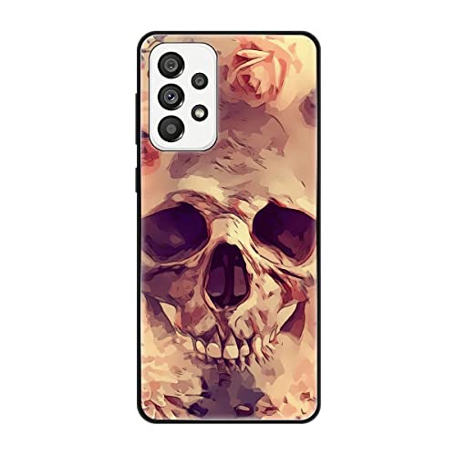 Coque Samsung Galaxy A73 5G König Design en TPU antichoc motif tête de mort
