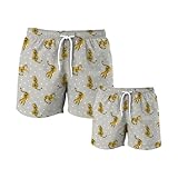 Daddy & Me Matching Swim Shorts, Matching Swim Shorts, Father Son Matching Swim Trunks (US, Age, 6 Months, Grey)
