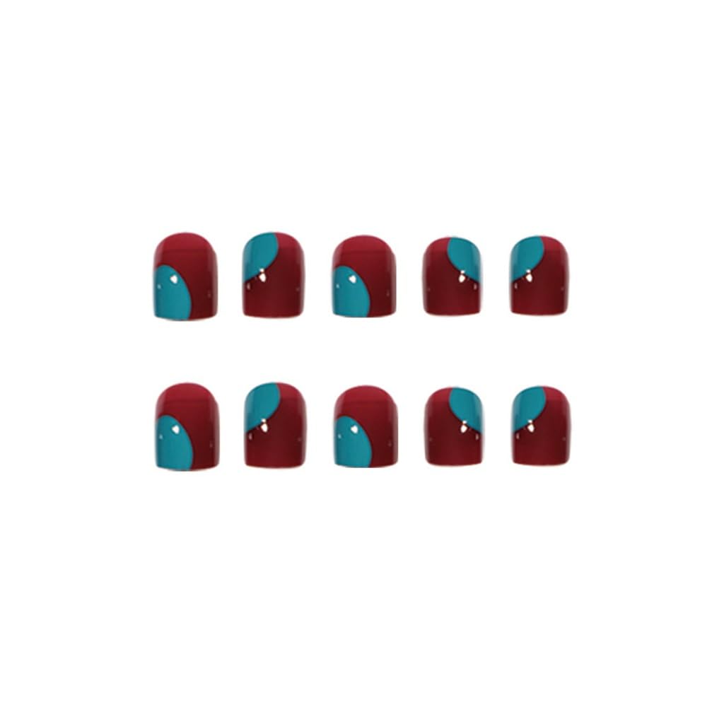 Wear Nail Finished Raspberry Crash Duplex Patch Art Piece